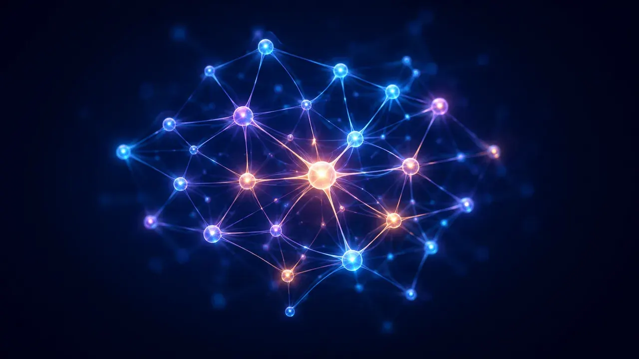 "News digest thumbnail — AI neural network visualization"