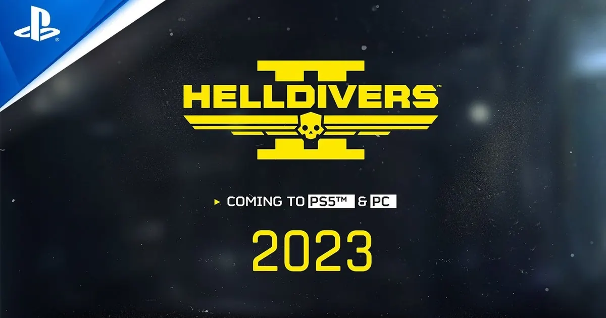 Helldivers 2 key art — Super Earth troopers dropping into an alien battlefield